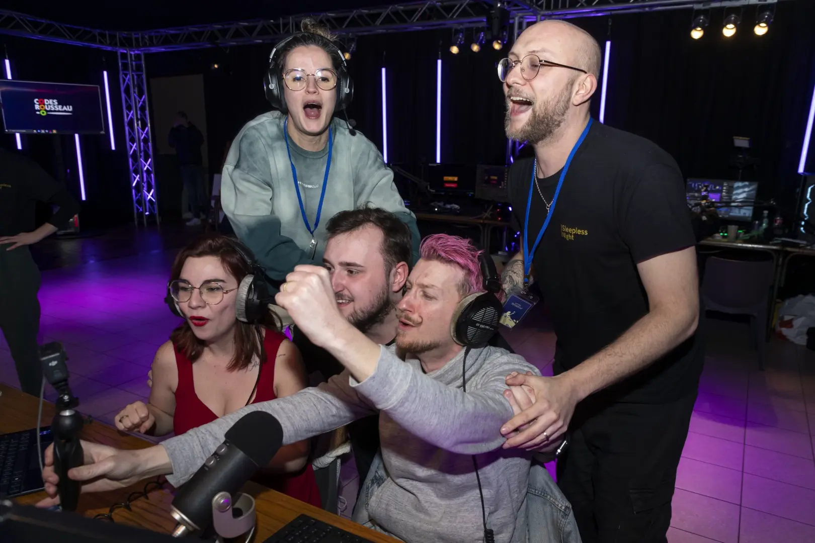 Streamers lors de l'événement Sleepless Night